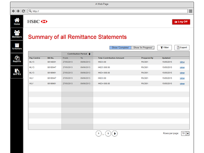 Branded client financial application