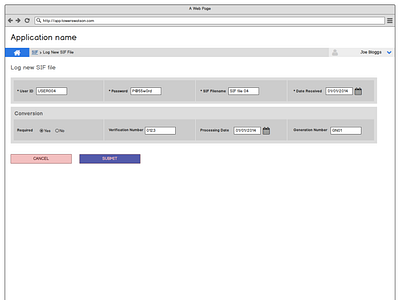 Wire-frames for large scale admin application