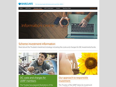 Branded pension information site