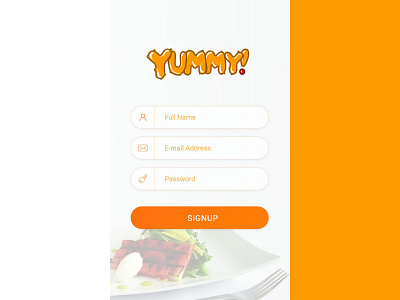 Yummy Food App 3d animation app app design app graphics branding food app food brand design graphic design illustration ios app logo mobile app mobile app design ui