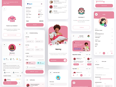 Nanny app UI