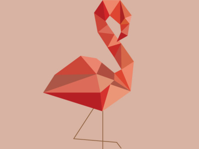 Colorful Flamingo design