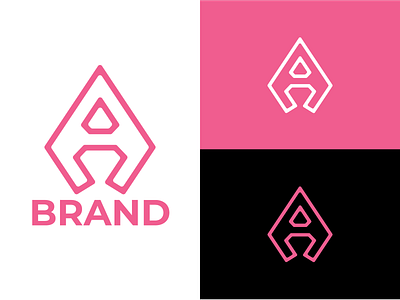 Letter A Diamond branding design diamond for sale letter a logo milkulmusowwirl monogram monoline musowwir musowwir.l pink vector