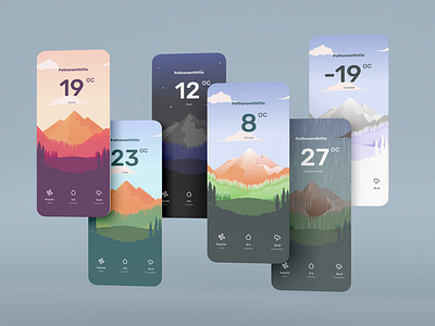Weather App UI Concept Design