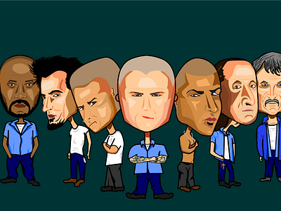 Prison Break design digital painting illustration vector vector art