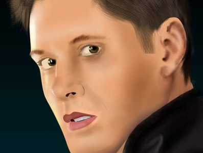 Jensen Ackles adobe photoshop dean winchester digital art digital paint illustration jensen ackles supernatural