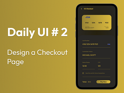 Daily UI # 2 - Checkout Page