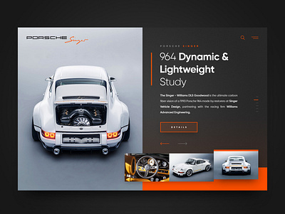 Porsche Singer 911 branding design graphic design illustration minimal typography ui web