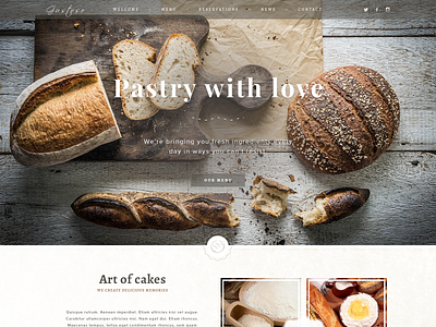 Bakery bakery design graphic design typography ui