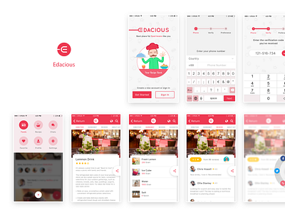 Edacious app design graphic design illustration ui vector