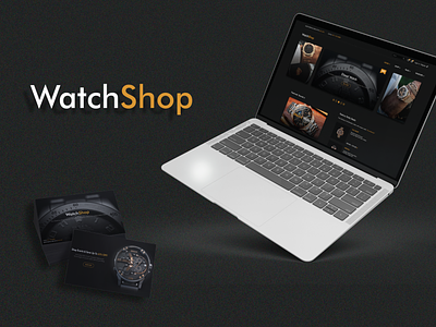 WatchShop branding design figma graphic design marketing photoshop shop ui ux watch webdesign