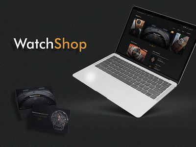 WatchShop branding design figma graphic design marketing photoshop shop ui ux watch webdesign