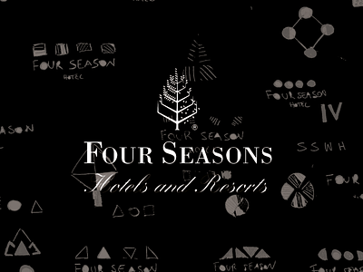 Redesign Logo FourSeasons Hotel branding design graphic design hotel illustration illustrator indesign logo logodesign luxury logo redesign redesign concept