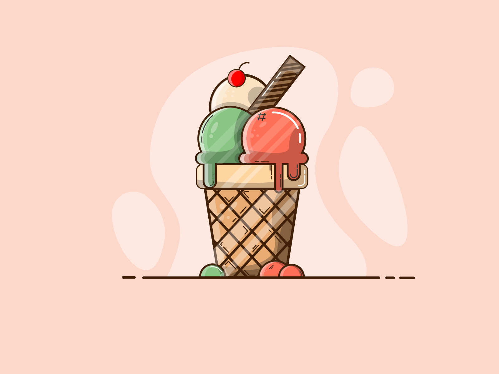 Ice Cream #1 design ice ice cream icecream illustration illustrator logo