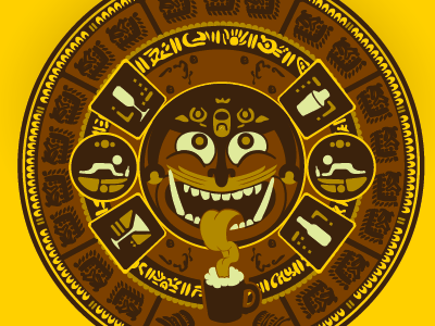 Drunk Mayan Calendar (In Progress Part 2) calendar drunk epcot food wine mayan