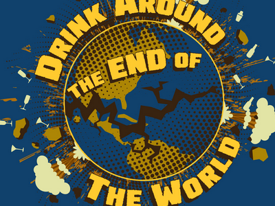End of the World - back of shirt drunken