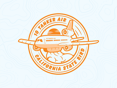 10 Tanker Air 10 tanker air badge california dc 10 design drawing graphic design illustration vector wild fire