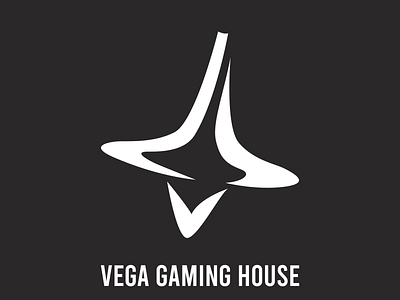 Vega Gaming House Dribble app branding circles design icon illustrator logo minimal typography vector