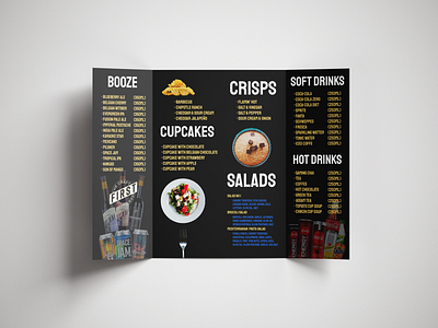 Gate Folded Food Menu branding design menu card minimal
