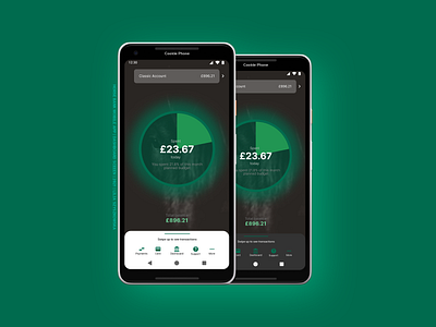 Horse Bank App | Dashboard Screen app bank figma graphic design green horse mobile ui