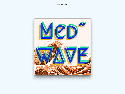 ”Med~WAVE” Podcast Cover album branding cover design graphic design illustration minimal podcast typography