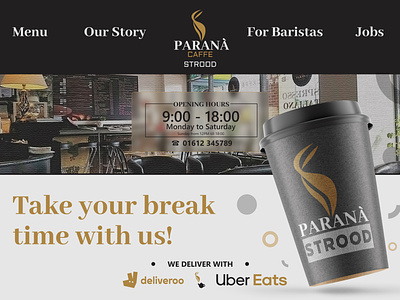 PARANÀ | Caffe - Landing page