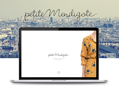 Petite Mendigote fashion shop ui ux web website