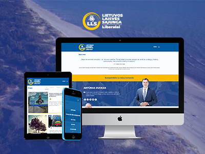 LLS - Lithuanian Liberal alliance campaign communication digital politics responsive ui ux