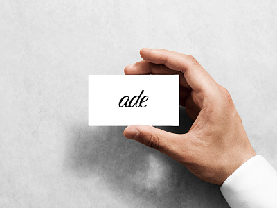 Ade behance brand designer brand identity brandidentitydesign branding business card design graphic design identitydesigner logo logo design logo designer logotype minimal mockup photographer visualdesign wordmark