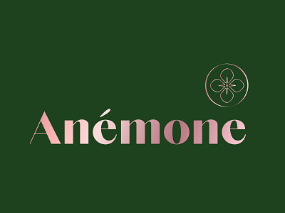 Anemone option 3 art branding design icon illustration illustrator logo minimal typography