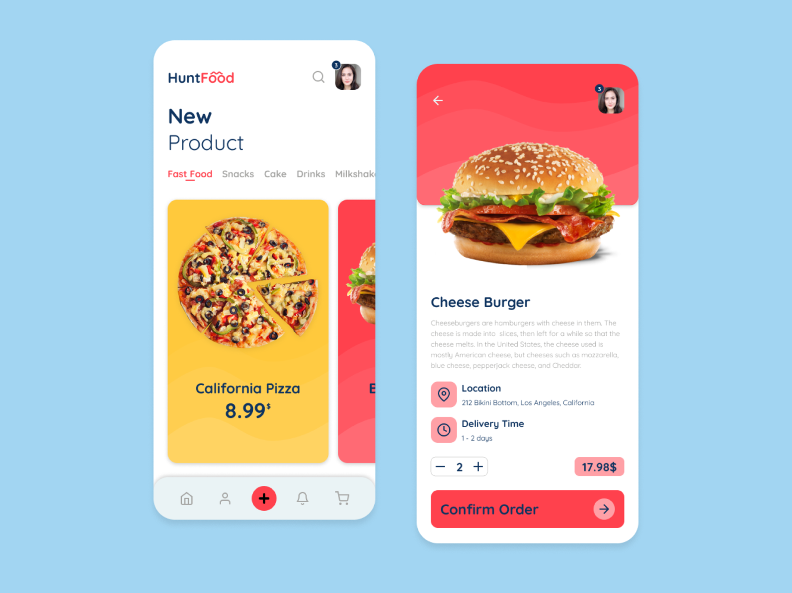 Food Hunter Mobile App Design by Muhammad Naufal Aly on Dribbble