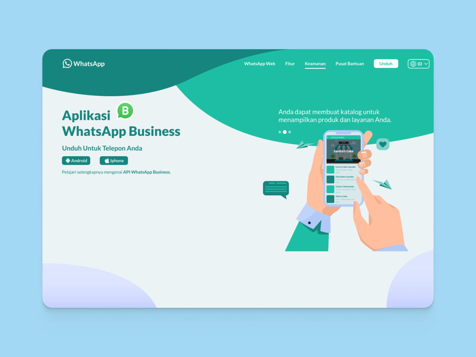 WhatsApp Business Homepage Redesign by Muhammad Naufal Aly on Dribbble