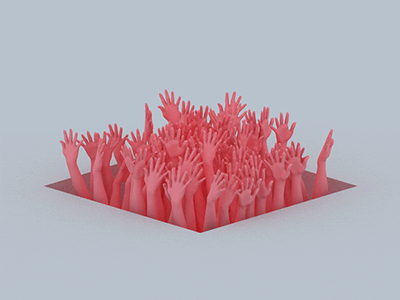 crave c4d hands loop monochromatic zolloc