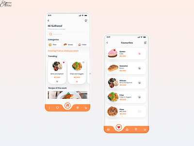 Just cravings favourite page food app food app design food app ui food delivery home page design ui ux