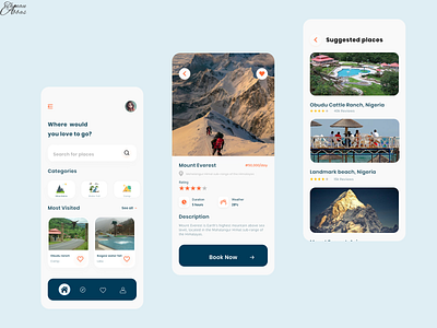 travel app app blue branding design homepage tour tourism travel travel app ui ux