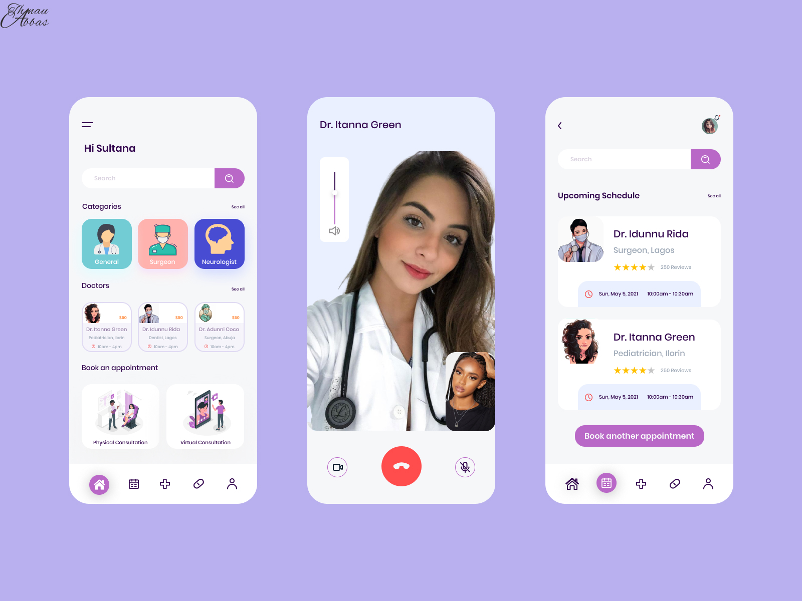 Healthcare app by Thanau sultana on Dribbble