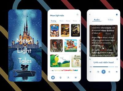 story telling app app children book illustration childrens book childrens illustration design favourite page storyboard storytelling ui uiux uiuxdesigner user experience user interface design userinterface ux