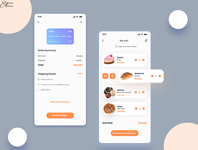 Just cravings cart app design favourite page foodapp foodie ui uiux uiuxdesigner user experience user interface design userinterface ux