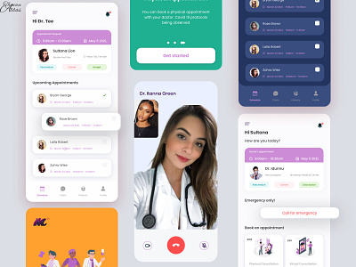 health app design doctor app health healthcare hospital app ui uiux uiuxdesigner user experience userinterface ux