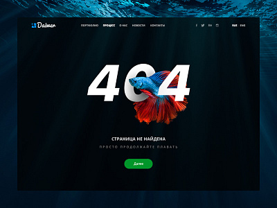 Daiwer Studio – page 404 404 background e commerce fish flat interface material photo store ui ux web