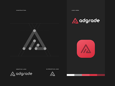 Adgrade – logo style branding flat graphic design identity ios lettering logo logo sketch simple type
