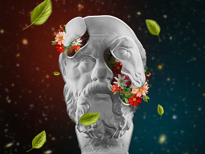 Socrates Art 3d creative digital art graphic design illustration instagram photoshop post poster
