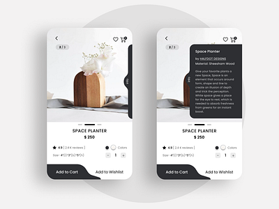 E- Commerce App app design e commerce homedecor homestyle mobile app online shopping planter shopping shopping ui ux