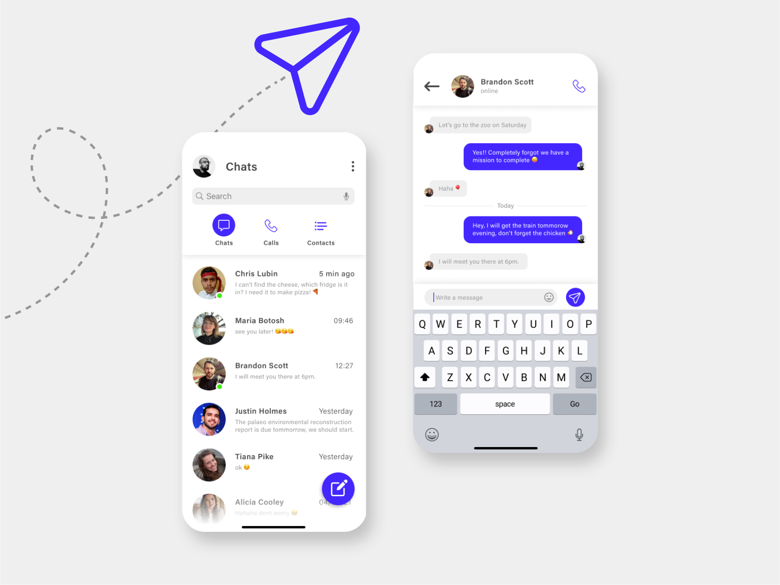 Messenger App Design by Jay on Dribbble