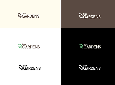 DNA Gardens - Logo branding design icon illustration logo minimal typography vector web