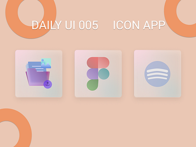 DailyUI 005 - APP Icon app app design figma glassmorphism icon madewithfigma mobile app ui ui ux uidesign