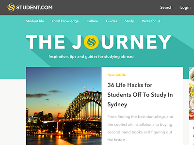 Student.com - The Journey articles blog content news student