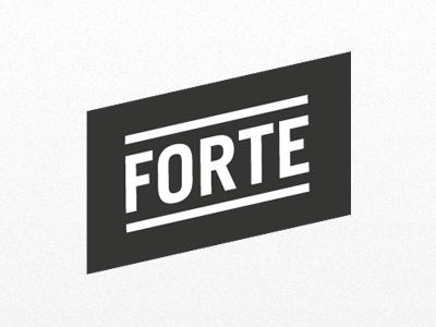 Forte Magazine forte identity italic logo magazine sans serif