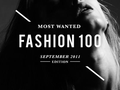 Fashion 100 black dark fashion matching promotional type typography white