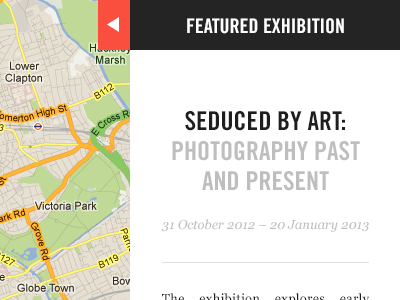 Forte Event Map api art exhibition condensed map serif and sans serif type ui web web app